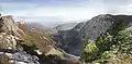 Das Trèves-Tal gesehen vom Hochplateau des Vercors