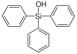 Struktur von Triphenylsilanol