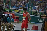 Cao Shuo schied mit 16,66 m in der Qualifikation aus