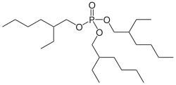 Struktur von Tris(2-ethylhexyl)phosphat