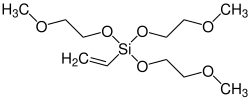 Strukturformel von Tris(2-methoxyethoxy)vinylsilan