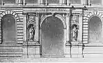 Hauptportal, Zeichnung von Alexander von Tritschler