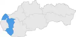 Der kraj Trnava   in der Slowakei