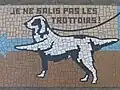 Mosaik in Genf: „Ich beschmutze die Trottoirs nicht!“
