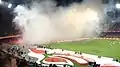 Außenwerbung im Stadion San Paolo von Neapel
