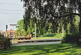 Am Trollhättaner Bahnhof