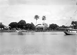 Blick auf Groningen vom Saramaccafluss aus, ca. 1929