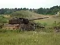 Panzer als Ziel für Schießübungen