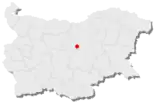 Karte von Bulgarien, Position von Trjawna hervorgehoben