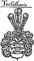Wappen derer von Tucholka nach Dachnowski, Herbarz Polski, 1631