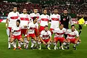 Die türkische Nationalmannschaft am 6. September 2011.