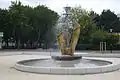 Der Tulpenbrunnen in Halle-Neustadt
