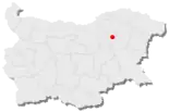 Karte von Bulgarien, Position von Targowischte hervorgehoben