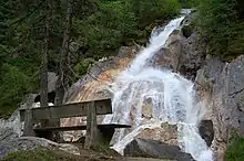 Tuxbach, der durch Schmelzwasser gespeist wird