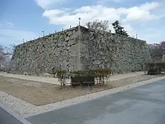 Basis des Burgturms