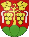Rebmutz im Wappen von Twann, Schweiz