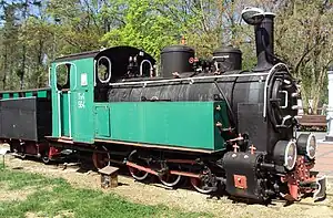 Die erhaltene Tx4-564 im Muzeum Kolei Wąskotorowej in Wenecja