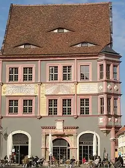 Blick vom Untermarkt auf die Ratsapotheke