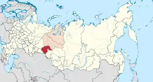 Lage innerhalb Russlands