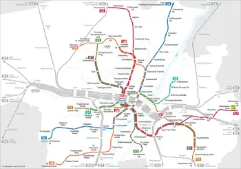 Liniennetz der U-Bahn München