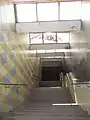 Abgang vom Bahnsteig Richtung Ginnheim
