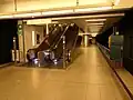 Aufgang von der Bahnsteigebene zum Verteilergeschoss