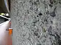 Detailansicht gespitzter Beton