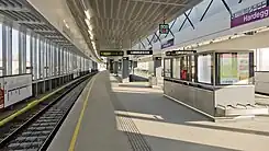 U2-Hochstation in der Hardeggasse