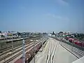 Übersicht über den Frachtenbahnhof