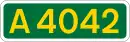 A4042 road
