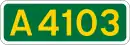 A4103 road
