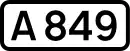 A849 road