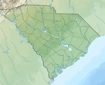 Reliefkarte: South Carolina