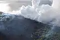 Lava erreicht das Meer an zwei Stellen