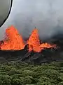 Lavafontäne an Spalte 22