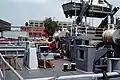 Schleppausrüstung auf dem Achterdeck der Mohawk