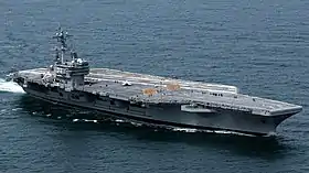 Der Flugzeugträger USS George H. W. Bush während seiner Erprobung 2009