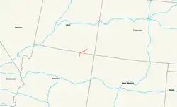 Karte des U.S. Highways 163