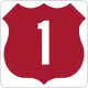 Altes Highway-Schild in Florida