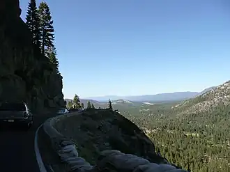 Blick von Echo Summit Richtung Lake Tahoe