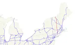 Karte des U.S. Highways 5