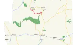 Karte des U.S. Highways 89A