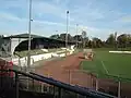 Die Haupttribüne im Oktober 2014