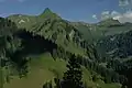 Unspitze von Osten beim Aufstieg zum Bärenkopf