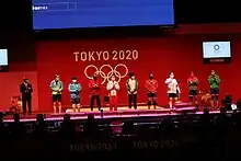 Kristina Şermetowa at the 2020 Summer Olympics (first on the right)