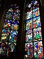 Das 2. und 3. Fenster im Chor der Besserer-Kapelle