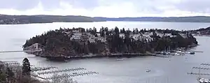Die Insel Ulvøya und der Bunnefjord von Norden