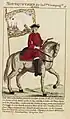Graue Musketiere: zwei Tafeln aus dem 1772 publizierten Uniformwerk Uniformes militaires, où se trouvent gravés en taille-douce les uniformes de la Maison militaire du Roi von Claude-Antoine Littret de Montigny (BnF)