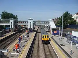 Der Thameslink-Bahnhofsteil aus der Vogelperspektive
