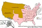 Vereinigte Staaten nach der Aufnahme von Wisconsin